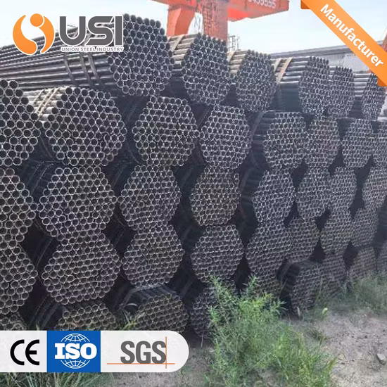 Высококачественная сварная/бесшовная/оцинкованная/черная/лесовая труба API 5L ASTM A53/A106 Sch40, график 80, сварная труба из углеродистой стали ERW